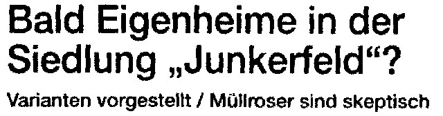 25 - 1 Bald Eigenheime